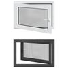 vidaXL Tilt & Turn Basement Window RISOR 90 x 50 cm PVC and Glass