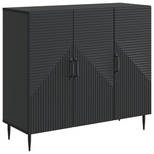 vidaXL Sideboard Black 89 x 34.5 x 80 cm Engineered Wood