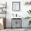 vidaXL 2 Piece Bathroom Cabinet Set Grey Sonoma Engineered Wood