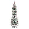 vidaXL Artificial Christmas Tree with 300 LEDs with Stand White 240 cm