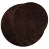 vidaXL Area Rugs Round HUARTE Brown &Oslash; 100 CM Polyester