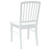 vidaXL Dining Chairs 2 pcs White 50 x 52.5 x 91 cm Solid Rubber Wood