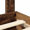 vidaXL Bed Frame with Headboard Old Wood 135 x 190 cm Engineered Wood