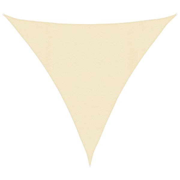 vidaXL Sunshade Sail 160 g/m&sup2; Cream 4x4x4 m HDPE