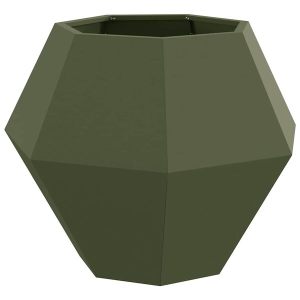 vidaXL Planter Olive Green 75 x 75 x 60 cm Steel