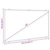 vidaXL Projection Screen Wall-Hanging 120 Inch 16:9