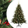 vidaXL Artificial Christmas Tree with Bauble 120 cm 150 LEDs