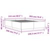 vidaXL Bed Frame without Mattress Concrete Grey 150x200 cm King Size