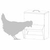 vidaXL Chicken Feeder Olive Green 35 x 30.5 x 43.5 cm