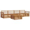 vidaXL Outdoor Sofa Set 5 pcs Natural