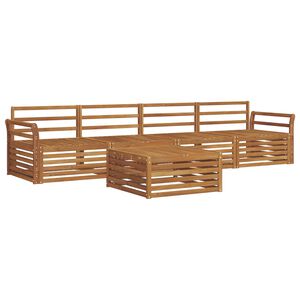 vidaXL Outdoor Sofa Set 5 pcs Natural