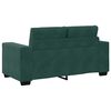 vidaXL Sofa Dark Green 160 x 77 x 82 cm Fabric
