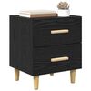 vidaXL Bed Cabinet 2 pcs Black Oak 40 x 35 x 47.5cm Engineered Wood