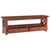vidaXL TV Cabinet Brown 115x30x40 cm Solid Mahogany Wood