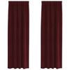 vidaXL Blackout Curtains 2 pcs Wine Red 140 x 225 cm Velvet