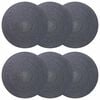 vidaXL Jute Placemets 6 pcs Dark grey 100% Tossa Jute