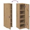 vidaXL Bathroom Cabinet with Roll Holder Artisan Oak 20.5x22x72 cm