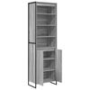 vidaXL Tall Cabinets 2 pcs Grey Sonoma 60 x 36 x 200 cm