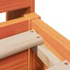 vidaXL Bed Frame without Mattress Wax Brown 120x200 cm Solid Wood Pine