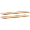 vidaXL Floating Shelves 2 pcs 160x40x4 cm Untreated Solid Wood Acacia