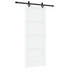 vidaXL Sliding Door ORKDAL 83 x 211 cm Engineered Wood White and Black