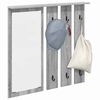 vidaXL Wall-Mounted Coat Rack with Shelf Grey sonoma 84 x 10 x 80 cm