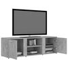 vidaXL TV Cabinet Concrete Grey 120x34x37 cm Engineered Wood