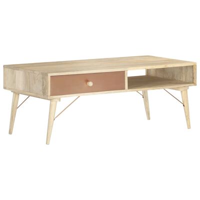 vidaXL Coffee Table 118x57x45 cm Solid Mango Wood