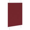 vidaXL Pleated Blind Bordeaux Red 95x150 cm Fabric Width 94.4 cm Polyester