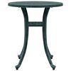 vidaXL Garden Table Green &Oslash;48x53 cm Cast Aluminium