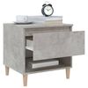 vidaXL Bedside Table Concrete Grey 50x46x50 Engineered Wood