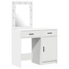 vidaXL Dressing Table 2 pcs White 50 x 41 x 135 cm Engineered wood