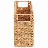 vidaXL Magazine Baskets 2 pcs Natural 39 x 14 x 25 cm Water hyacinth