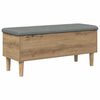 vidaXL Storage Bench with Cushion Artisan Oak 102 x 42 x 46 cm