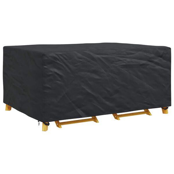 vidaXL Furniture Cover Plain Black 240 x 180 x 100 cm 210D