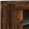 vidaXL Sideboard with LED Lights Smoked Oak 202x37x67 cm