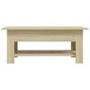 vidaXL Coffee Table Sonoma Oak 102x55x42 cm Engineered Wood