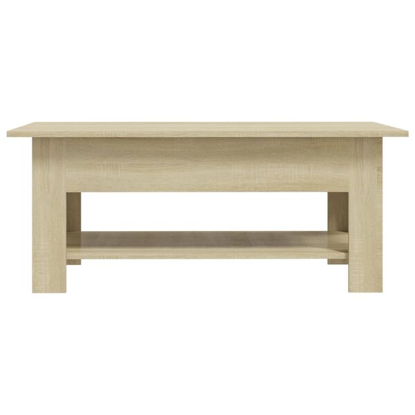 vidaXL Coffee Table Sonoma Oak 102x55x42 cm Engineered Wood