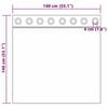 vidaXL Blackout Curtains with Rings 2 pcs Cream 140 x 140 cm Polyester