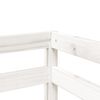 vidaXL Kids' Loft Bed with Tower White&Black 80x200 cm Solid Wood Pine