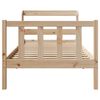 vidaXL Bed Frame without Mattress 100x200 cm Solid Wood Pine