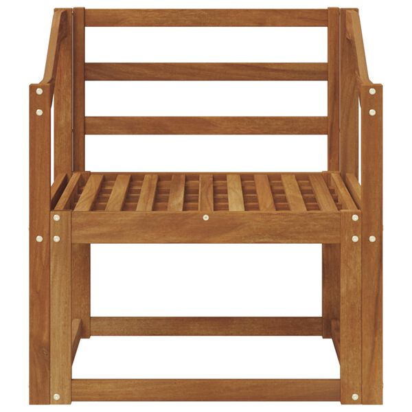 vidaXL Outdoor Sofa Solid Acacia Wood Natural