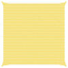 vidaXL Outdoor Sun Shade Sail Yellow and White 7 x 7 m