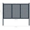 vidaXL Garden Fence Steel 178x125 cm Anthracite