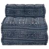vidaXL Modular Sofa Indigo Print 70 x 70 x 56 cm Fabric