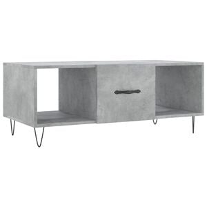vidaXL Coffee Table Concrete Grey 102x50x40 cm Engineered Wood