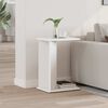 vidaXL End Table White 35 x 25 x 50 cm Engineered Wood
