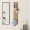 vidaXL Wall-Mounted Coat Rack Artisan oak 20 x 1.5 x 100 cm