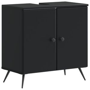 vidaXL Bathroom Sink Cabinet BREDA Black 59.5 x 31.5x 59 cm