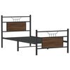 vidaXL Bed Frame without Mattress Brown Oak 90x200 cm Engineered Wood